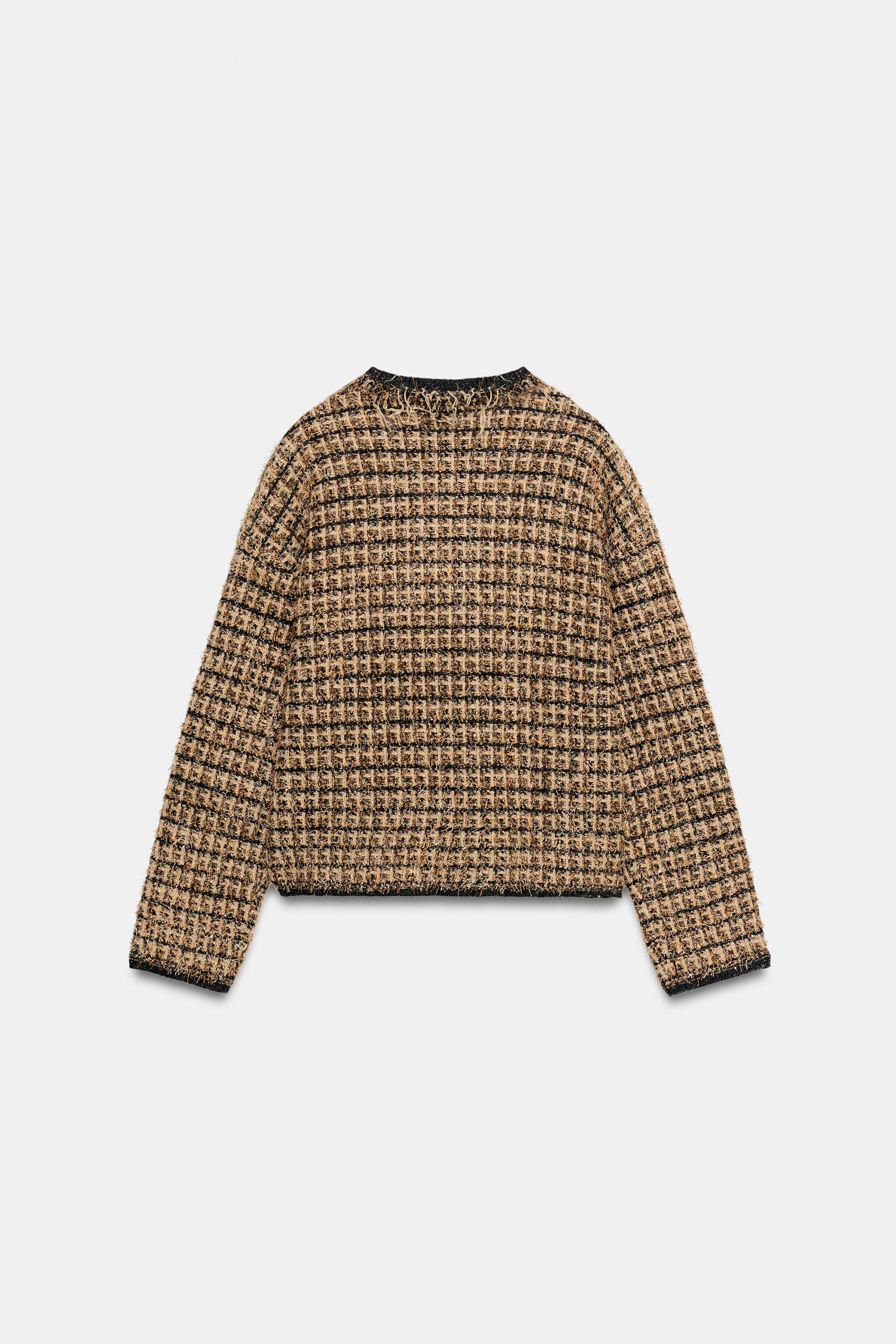 GILET EN MAILLE EFFRANGÉE À FIL MÉTALLISÉ